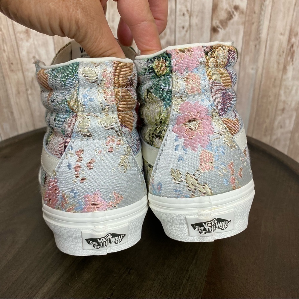 Vans Sk8-Hi Floral Tapestry High Top Sneakers Size 5 Women - Picture 11 of 11